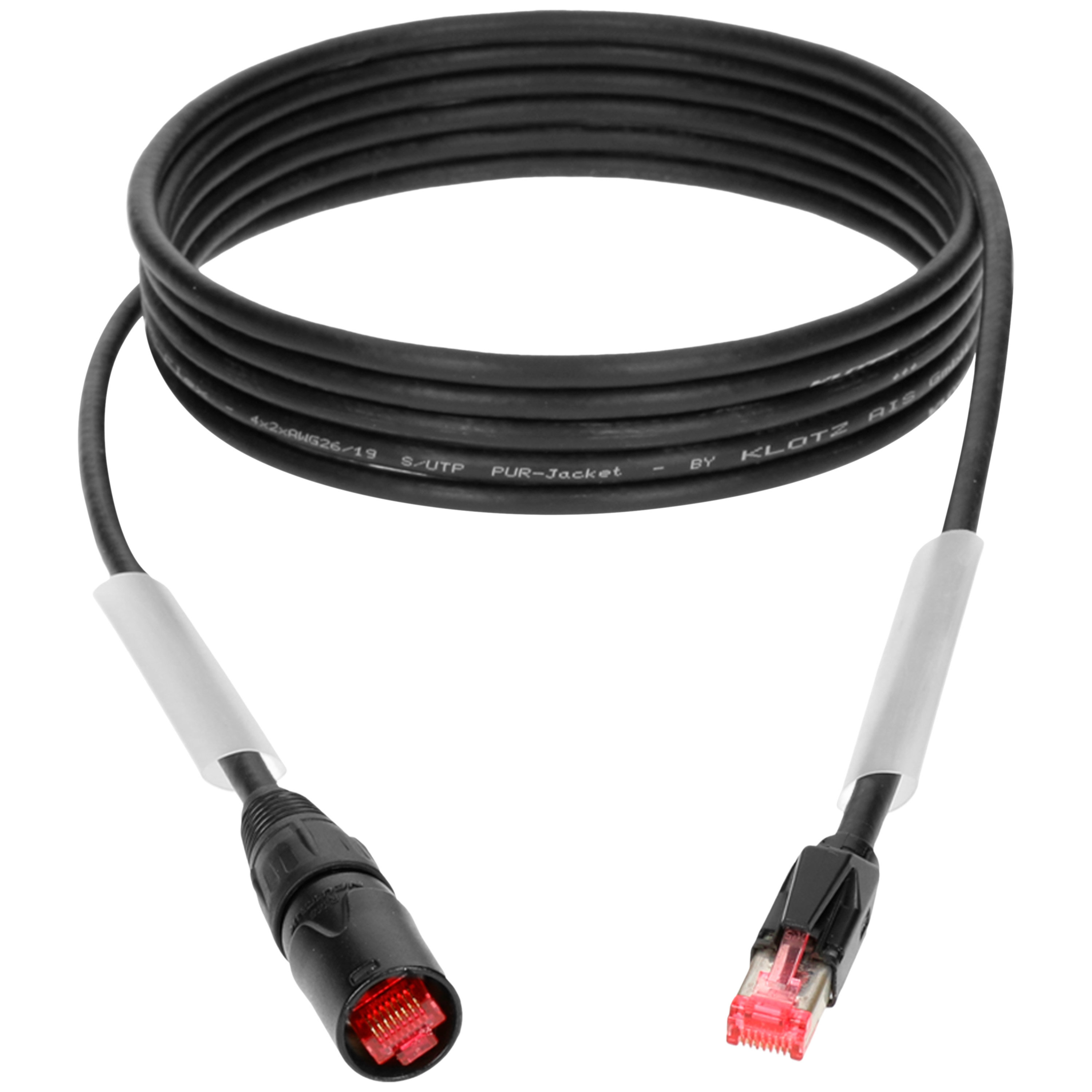 Klotz Câble etherCON/RJ45 Ultra flexible RamCAT Cat5e S/UTP - 3m