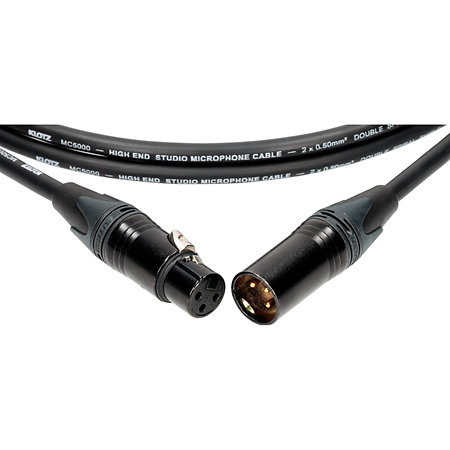 Câble M5 Pro XLR mâle/femelle Neutrik, 30m Klotz