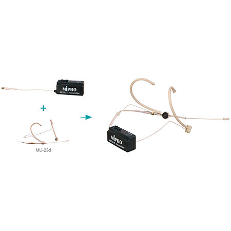 MU 210D Lithium Pack Micro serre-tête sans fil Mipro
