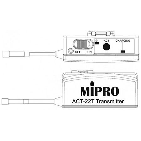 MU 210D Lithium Pack Micro serre-tête sans fil Mipro