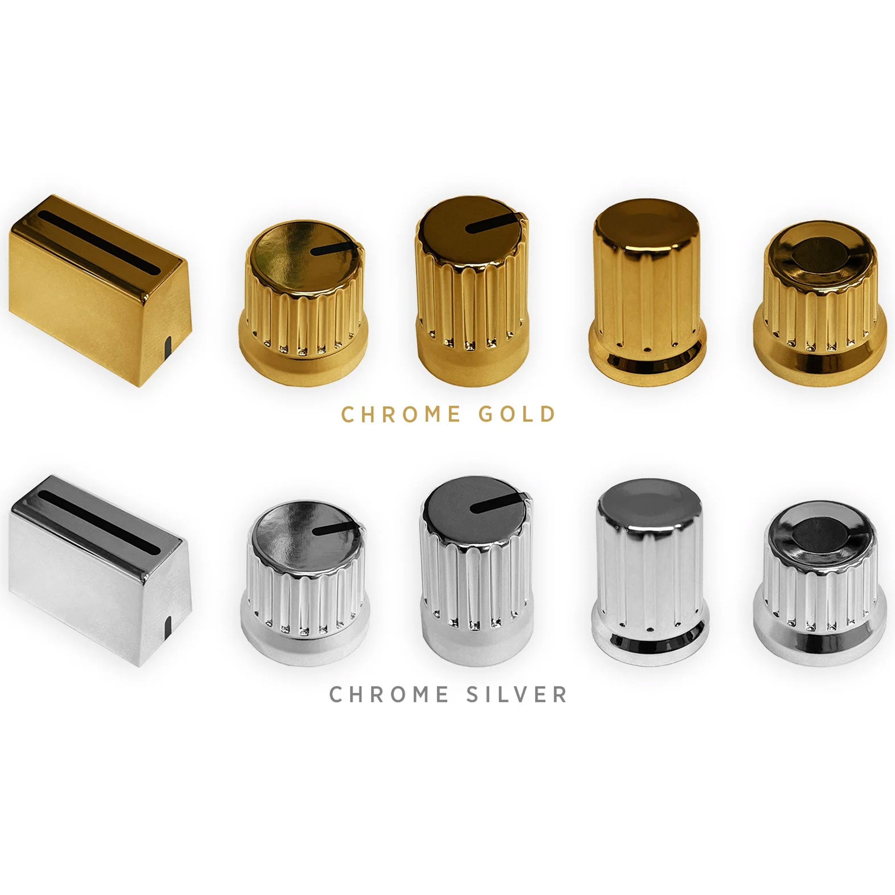 DJ TechTools Chroma Caps Thin Encoder V2 Chrome Silver