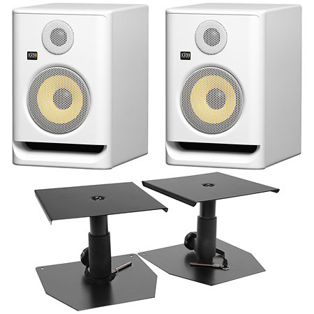 RP5 G5 White (La paire) + Supports bas Krk
