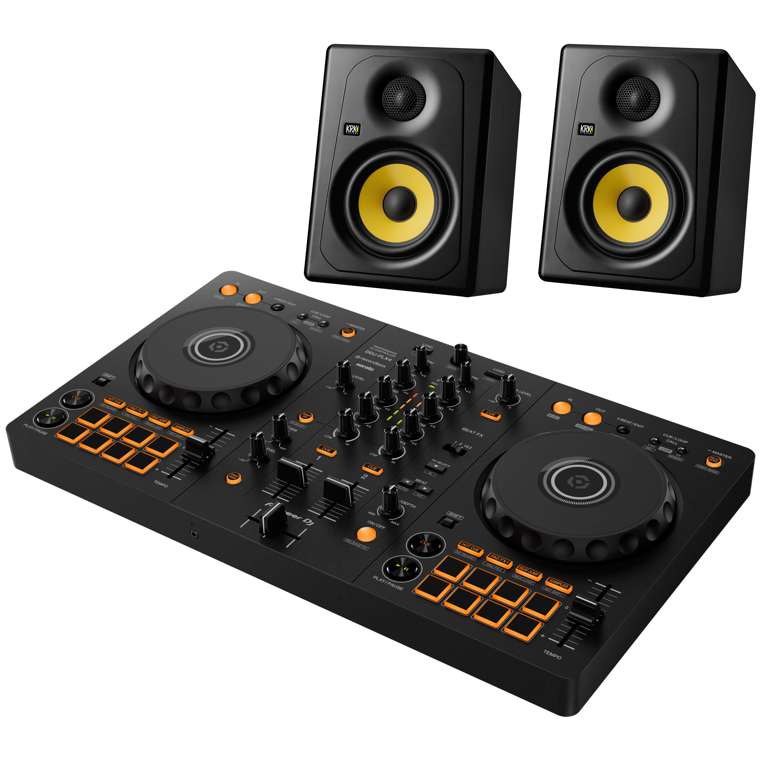 Pioneer DJ DDJ-FLX4 + Kreate 5 (La paire)