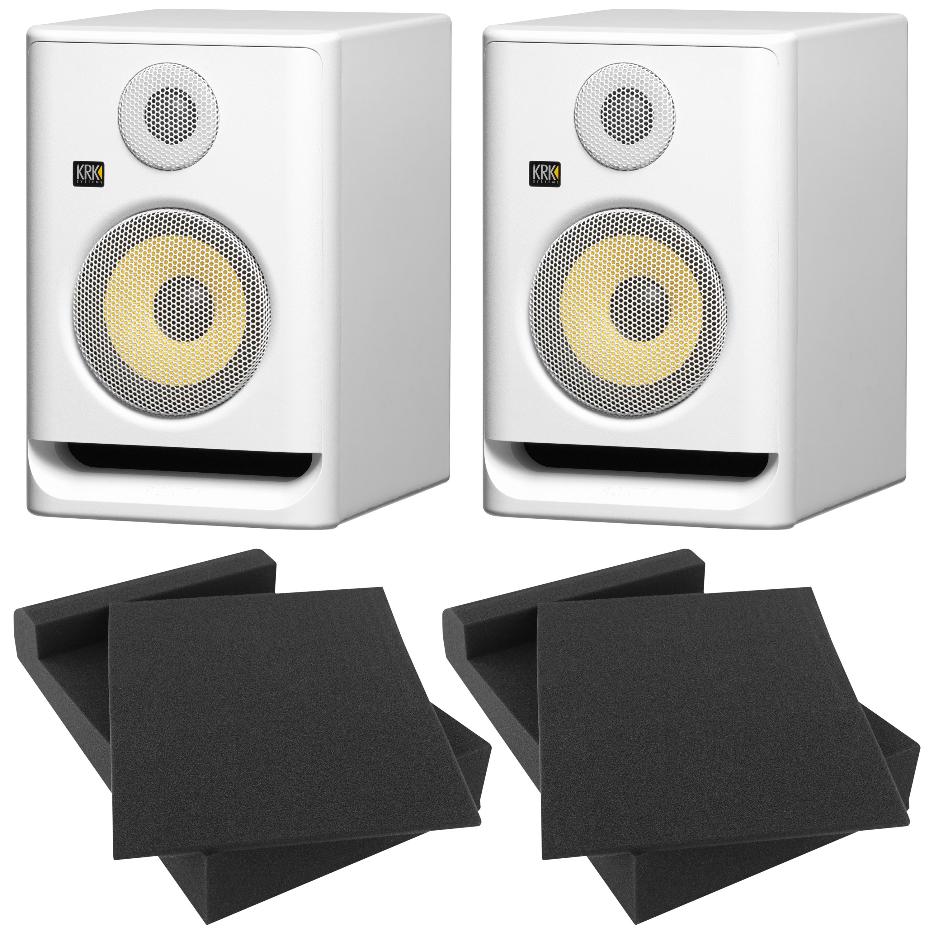 Krk RP5 G5 White (La paire) + Monisoft 5