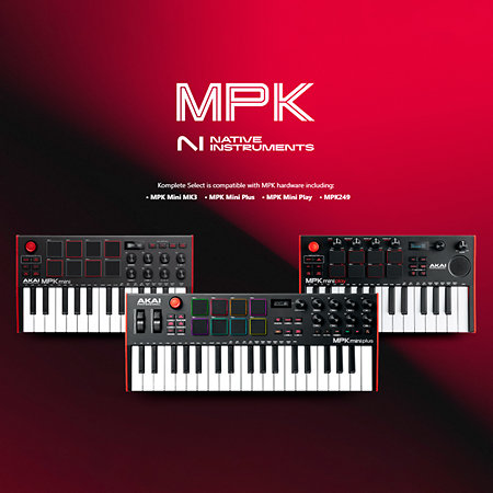 MPK Mini Mk3 Black + Komplete 15 Ultimate upgrade Akai
