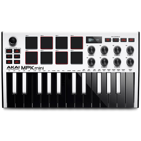 MPK Mini Mk3 White + Komplete 15 Ultimate upgrade Akai