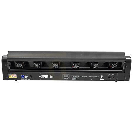 Pack LASER Bar 6X400 RGB (la paire) + Flight case Evolite