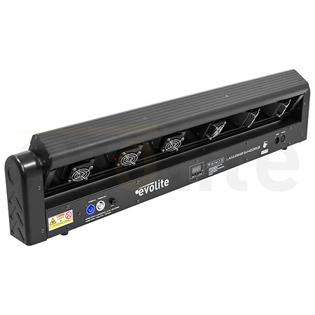 Pack LASER Bar 6X400 RGB (la paire) + Flight case Evolite