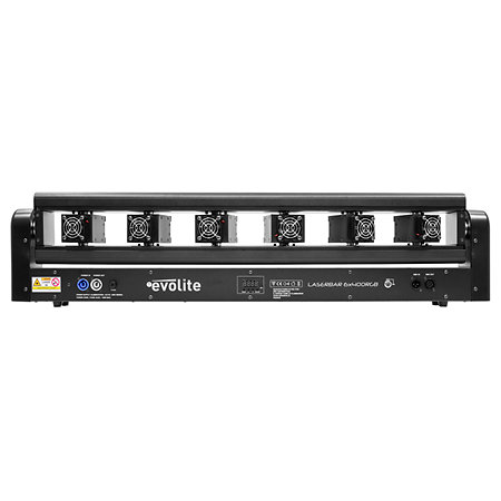Pack LASER Bar 6X400 RGB (la paire) + Flight case Evolite