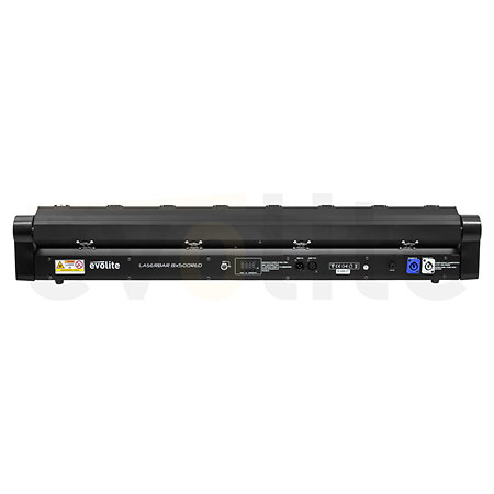 Pack LASER Bar 8X500 Red (la paire) + Flight case Evolite