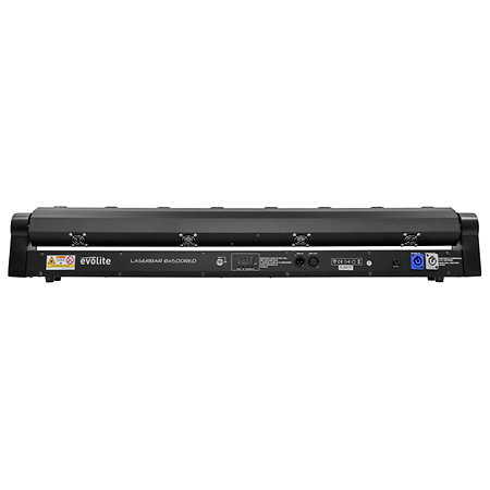 Pack LASER Bar 8X500 Red (la paire) + Flight case Evolite