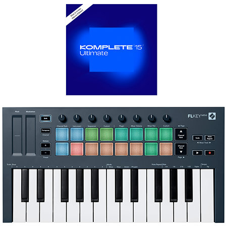 FLkey Mini + Komplete 15 Ultimate upgrade Novation