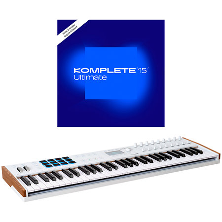 KeyLab MK3 61 White + Komplete 15 Ultimate upgrade Arturia