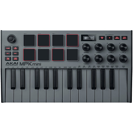 MPK mini Mk3 Grey + Komplete 15 Standard Upgrade Akai