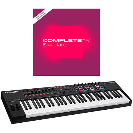 Oxygen Pro 61 + Komplete 15 Standard Upgrade M AUDIO