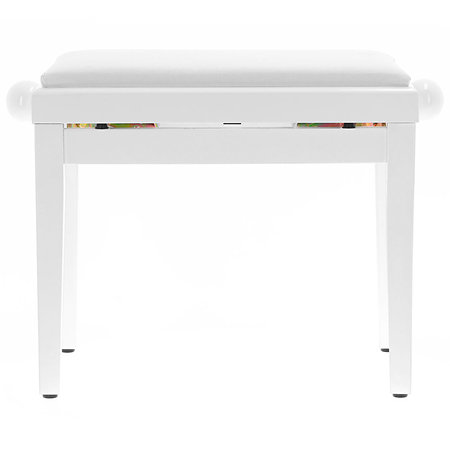PB010WH Banquette piano White Brillant Quik Lok