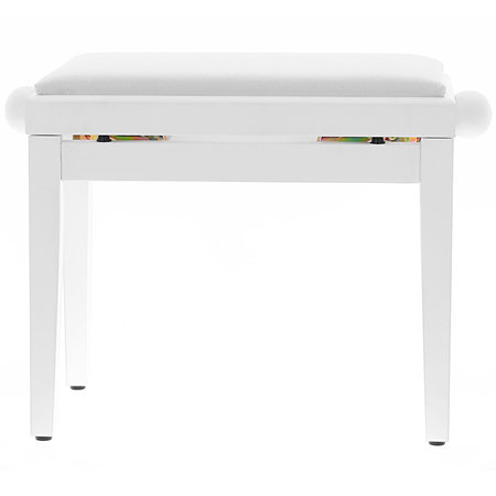 PB010WHS Banquette piano White Mate Quik Lok
