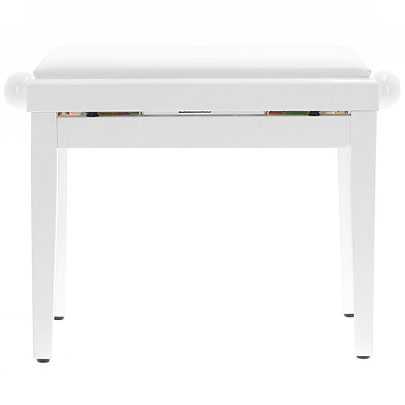 PB100WHL Banquette piano White Similicuir Quik Lok