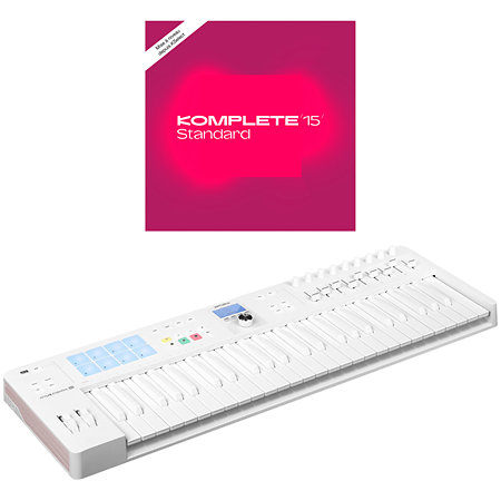 KeyLab Essential MK3 49 Alpine White Limited Edition + Komplete 15 Standard Upgrade Arturia