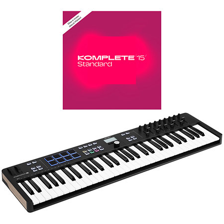 KeyLab Essential MK3 61 Black + Komplete 15 Standard Upgrade Arturia