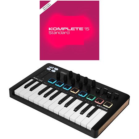 MiniLab 3 Black + Komplete 15 Standard Upgrade Arturia