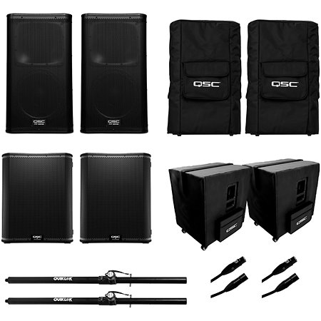 Pack KW122 / KS118 + Housses QSC