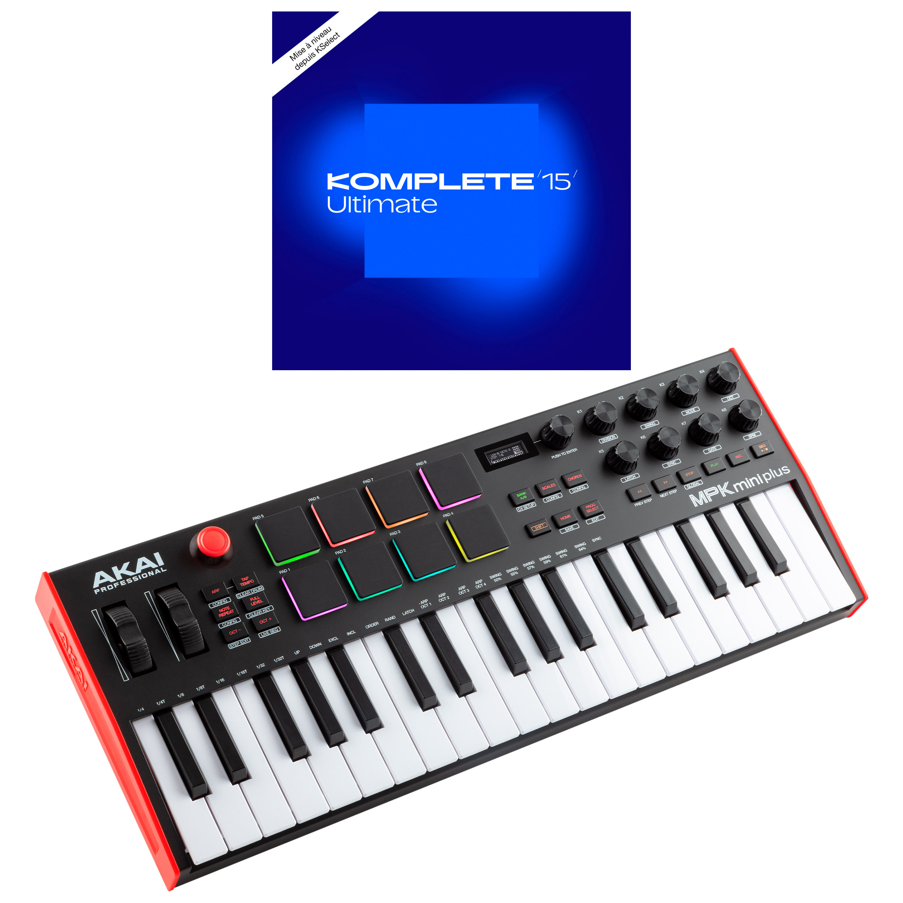 Akai MPK Mini Plus + Komplete 15 Ultimate upgrade