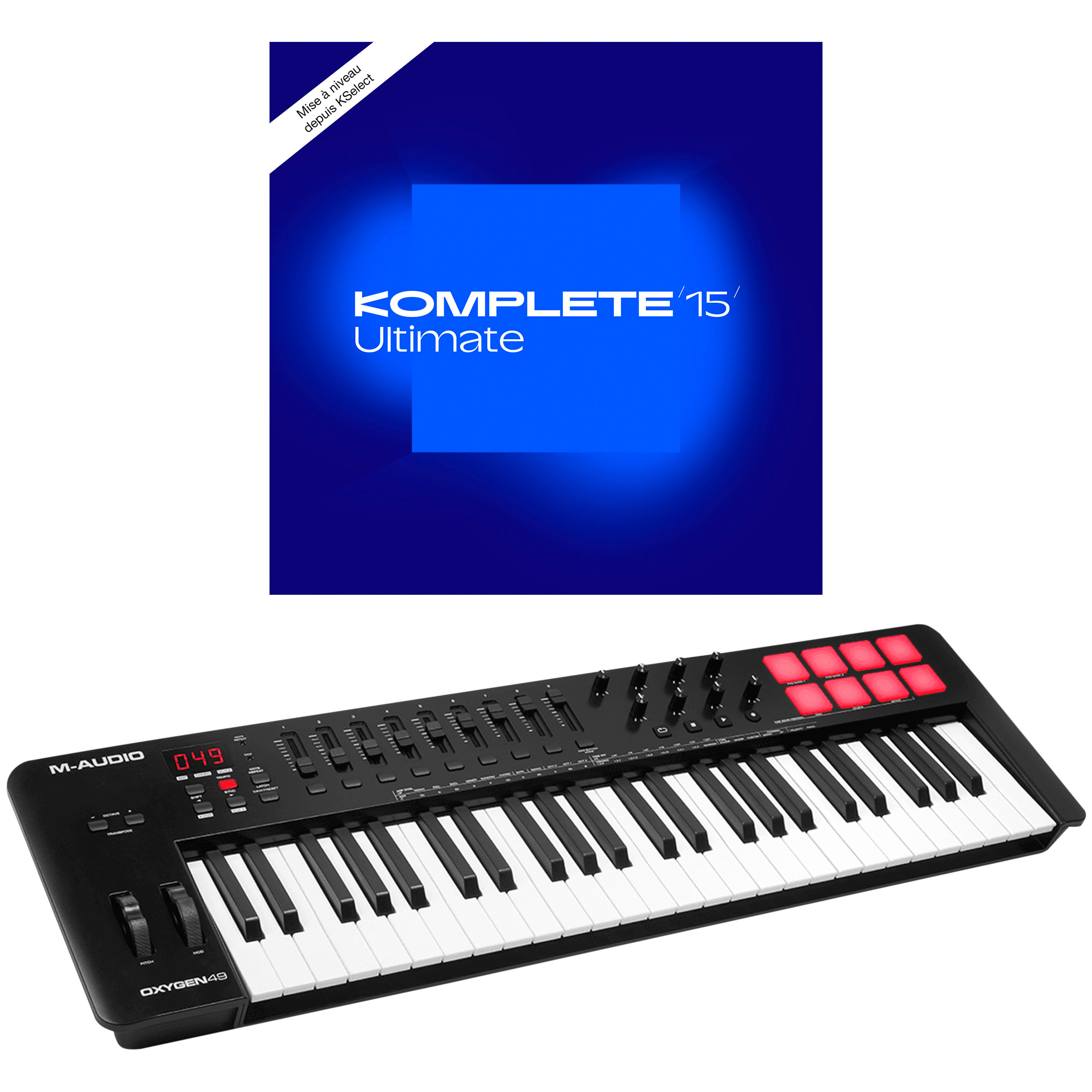 M AUDIO Oxygen 49 MkV + Komplete 15 Ultimate upgrade