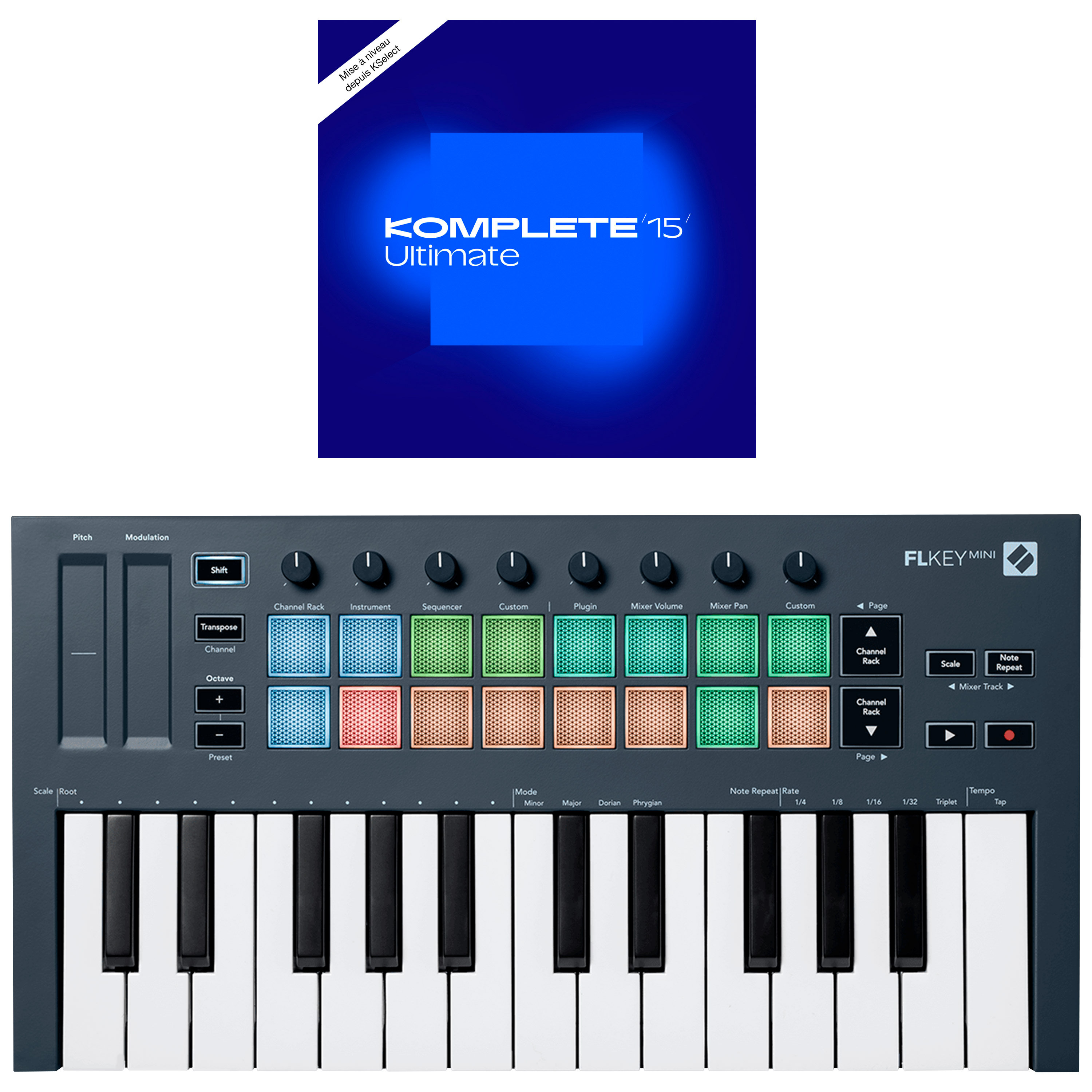 Novation FLkey Mini + Komplete 15 Ultimate upgrade
