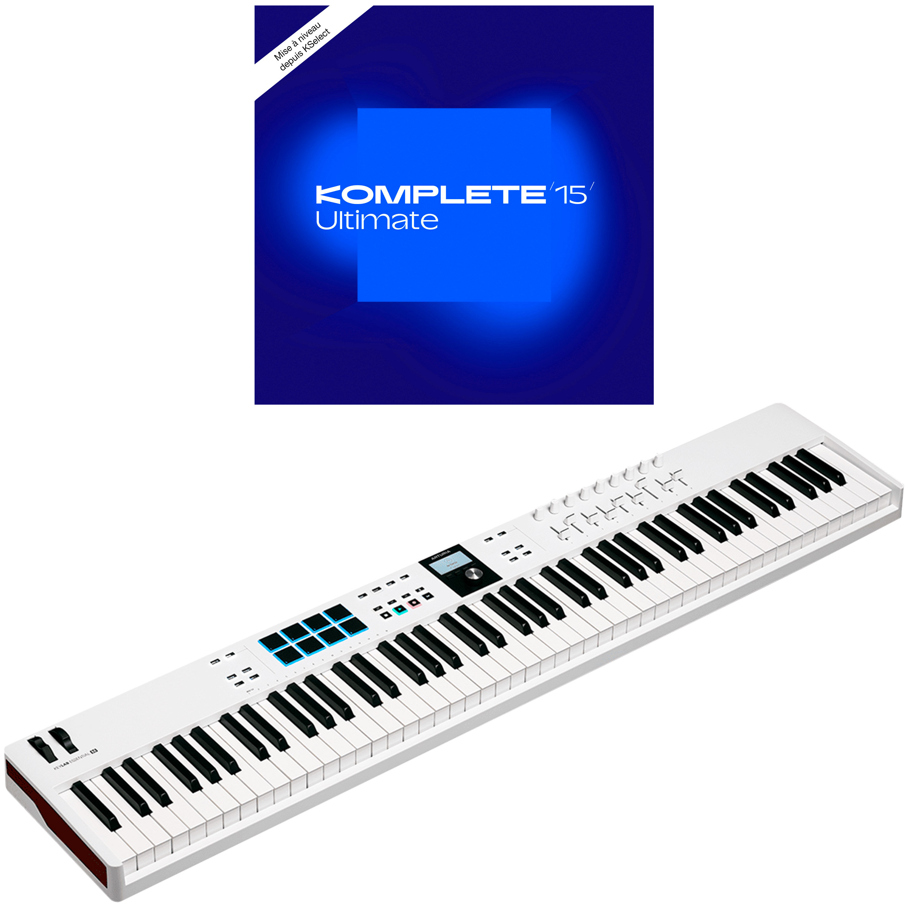 Arturia KeyLab Essential MK3 88 White + Komplete 15 Ultimate upgrade