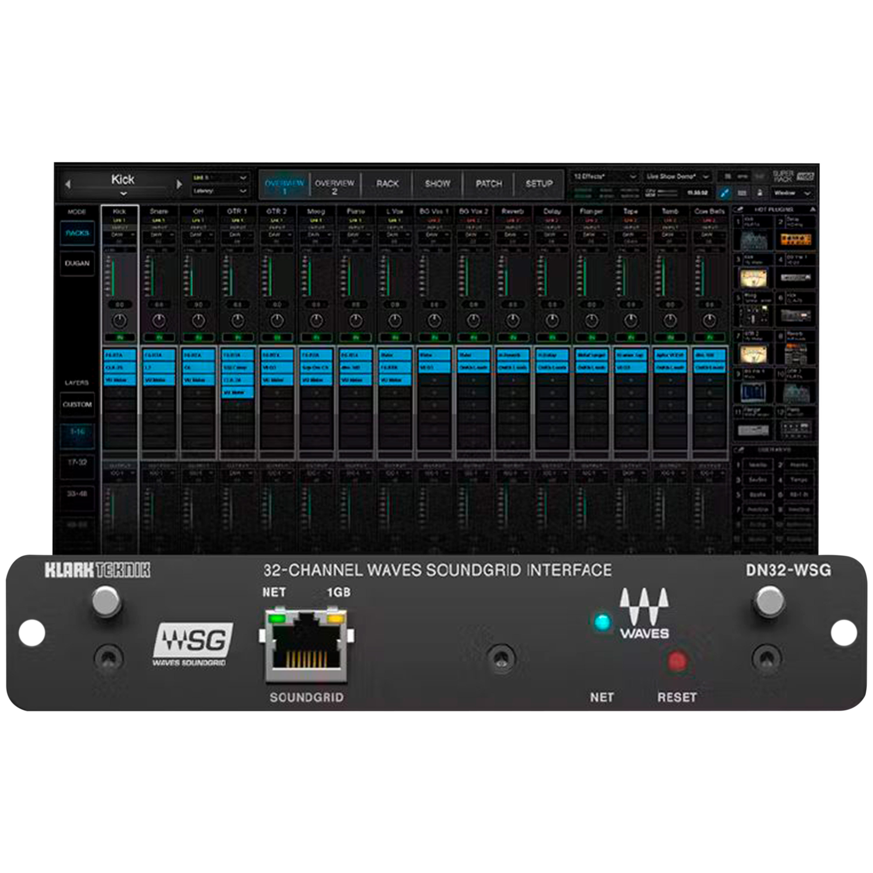 Waves Pack Ext Card X32/M32 + SG SuperRack