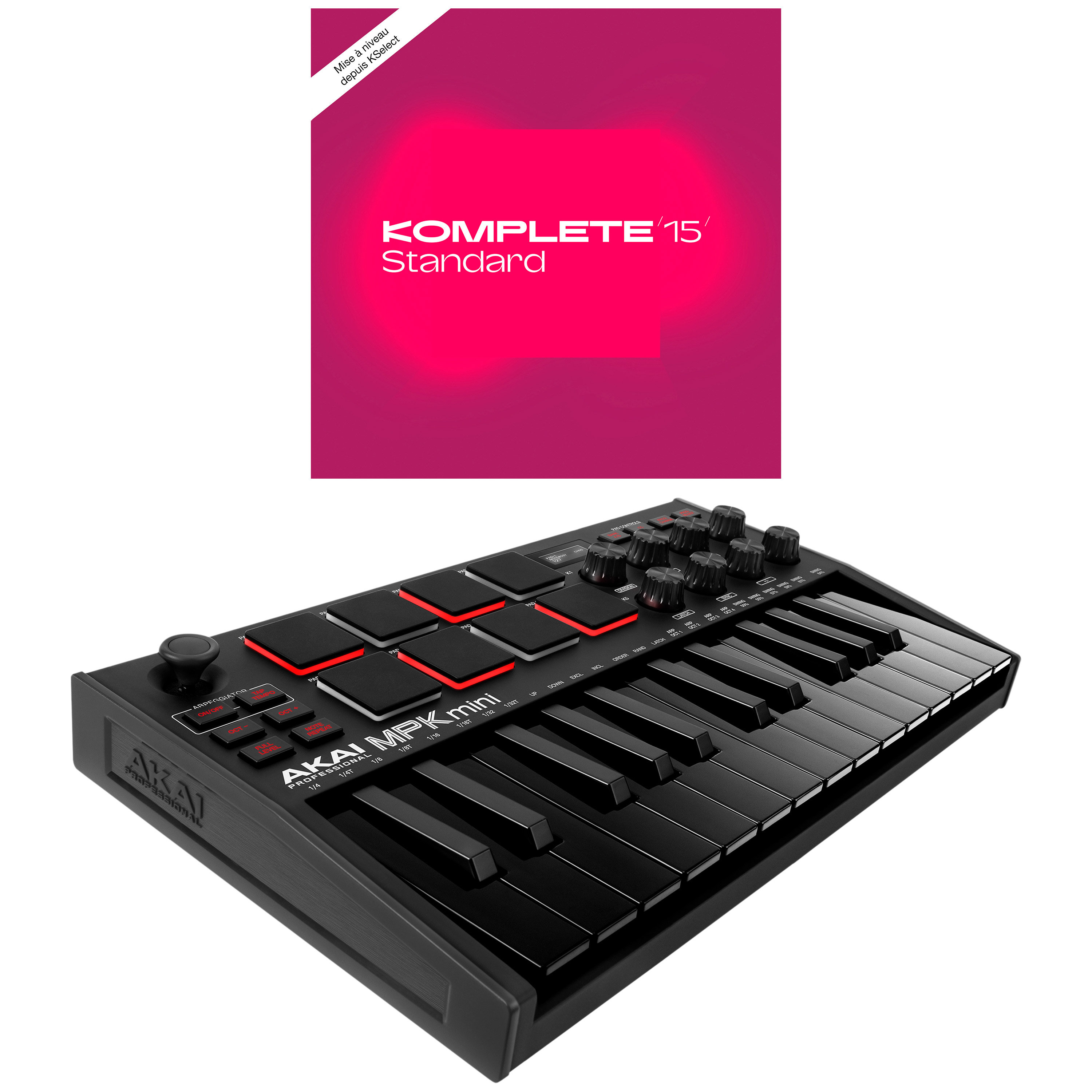 Akai MPK mini MK3 Black + Komplete 15 Standard Upgrade