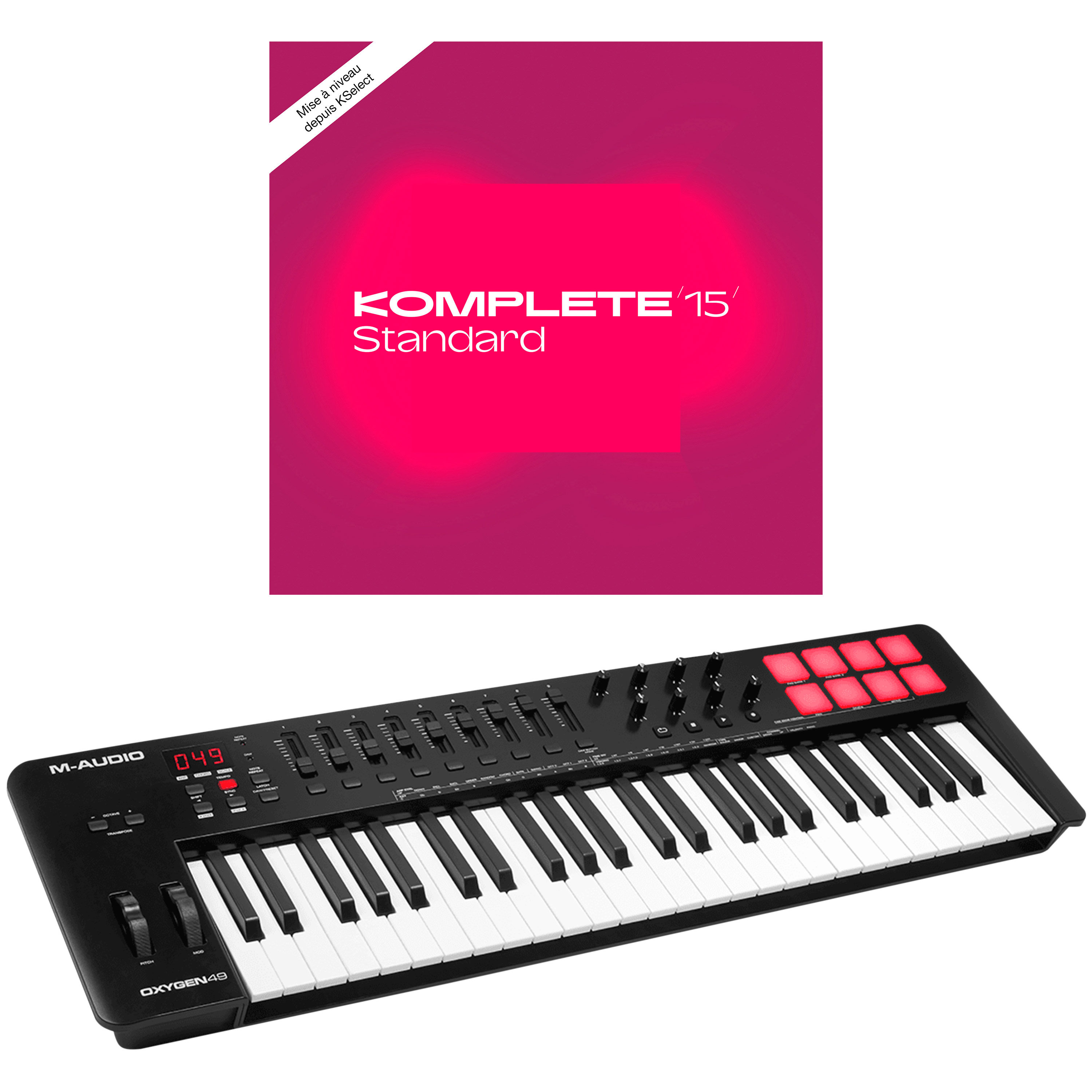 M AUDIO Oxygen 49 MkV + Komplete 15 Standard Upgrade