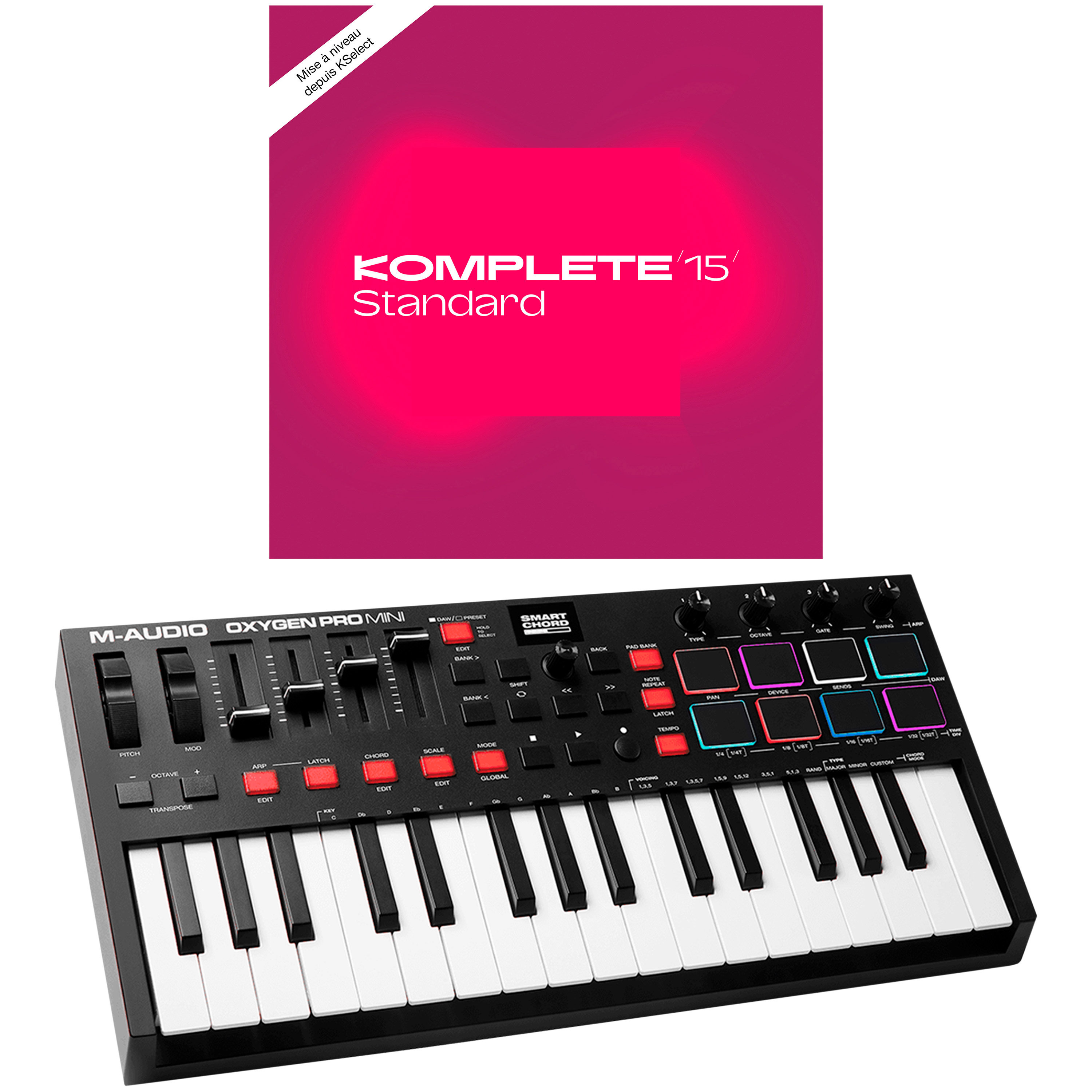 M AUDIO Oxygen Pro Mini + Komplete 15 Standard Upgrade