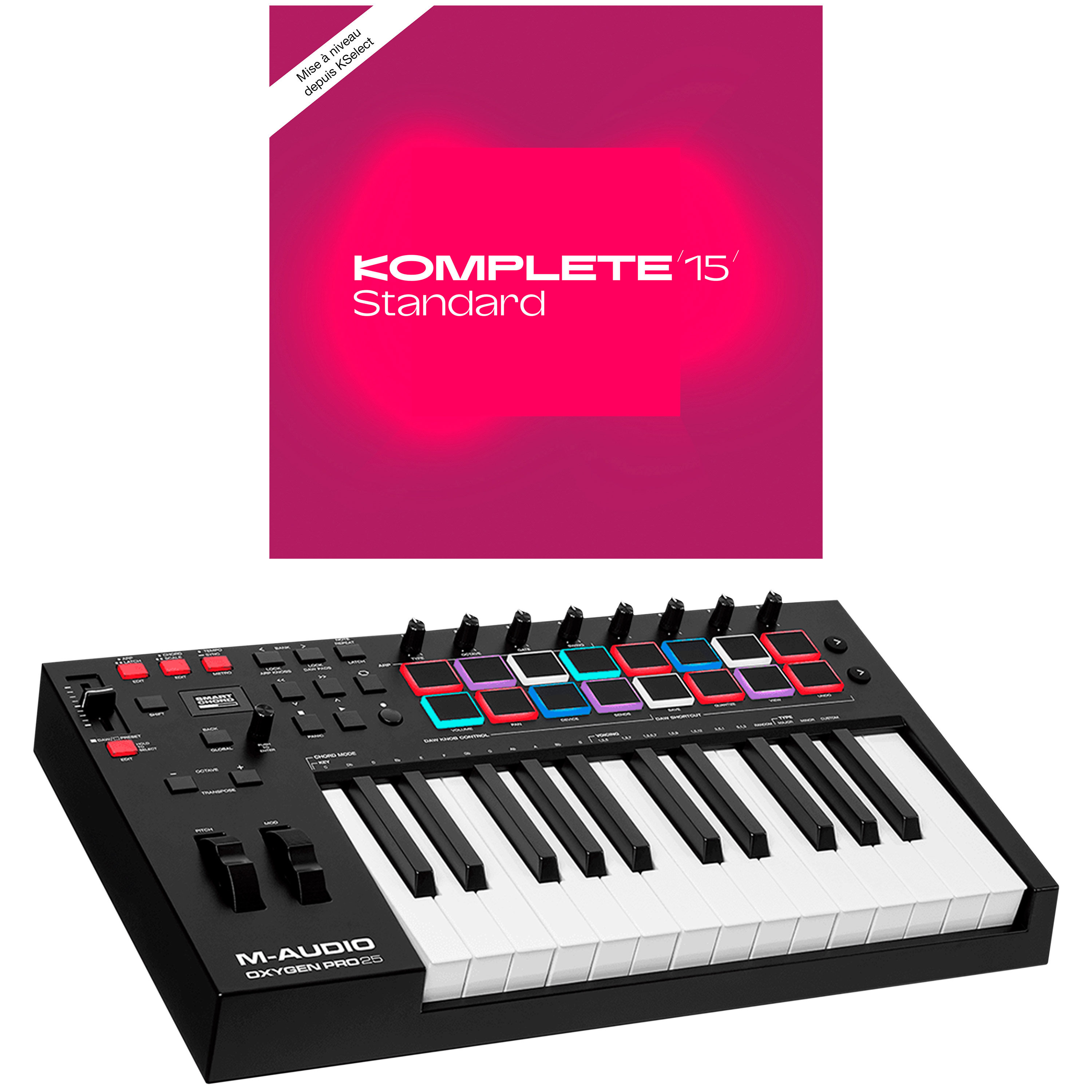 M AUDIO Oxygen Pro 25 + Komplete 15 Standard Upgrade