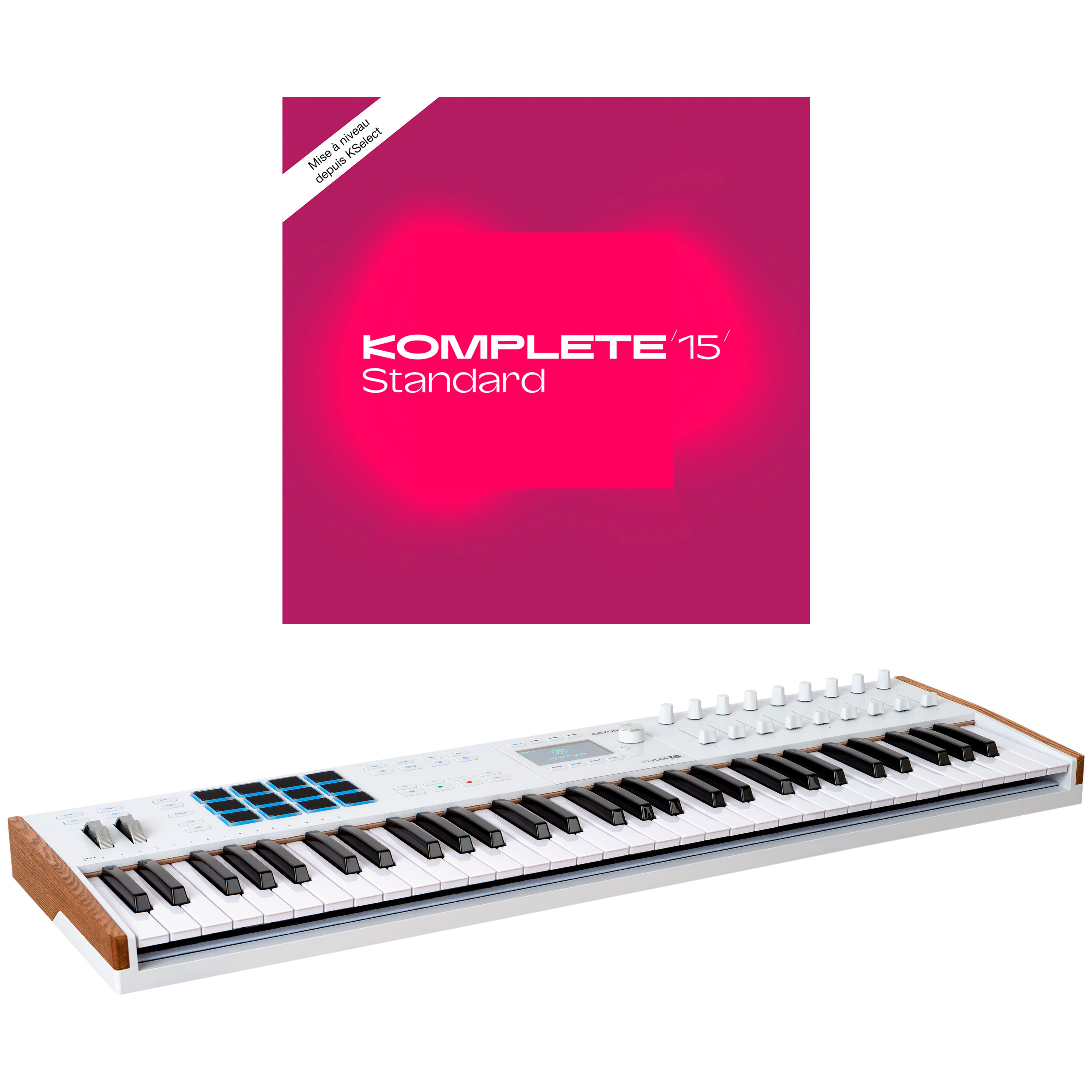 Arturia Keylab MK3 61 White + Komplete 15 Standard Upgrade