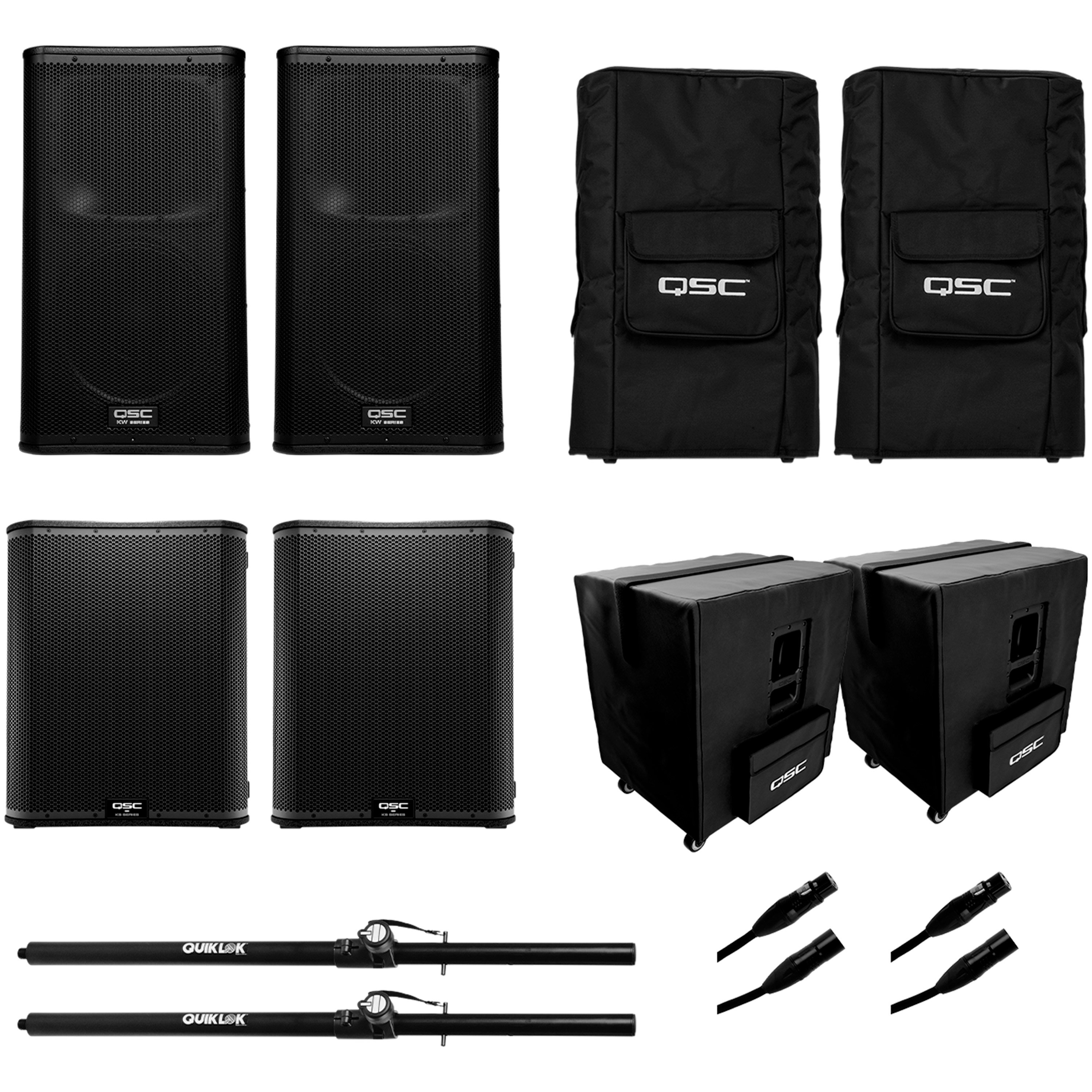 QSC Pack KW122 / KS118 + Housses