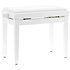 PB100WHL Banquette piano White Similicuir Quik Lok