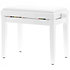 PB100WHL Banquette piano White Similicuir Quik Lok
