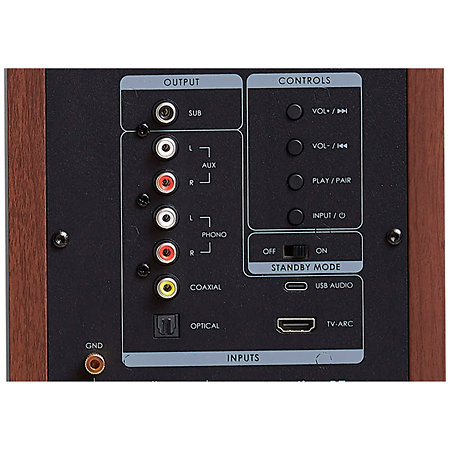 Horus 6B Active BT Walnut Dark Grey (la paire) Elipson