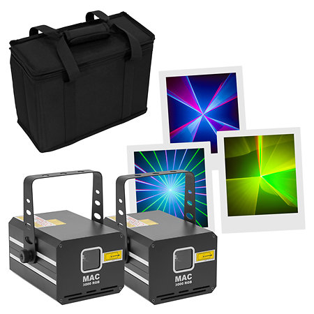 Pack 2x MAC 3000 RGB + Bag Mac Mah