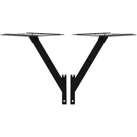 Cube Side Shelves 45 Black Humpter