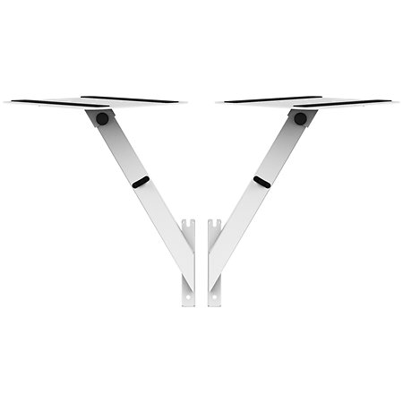 Cube Side Shelves 45 White Humpter