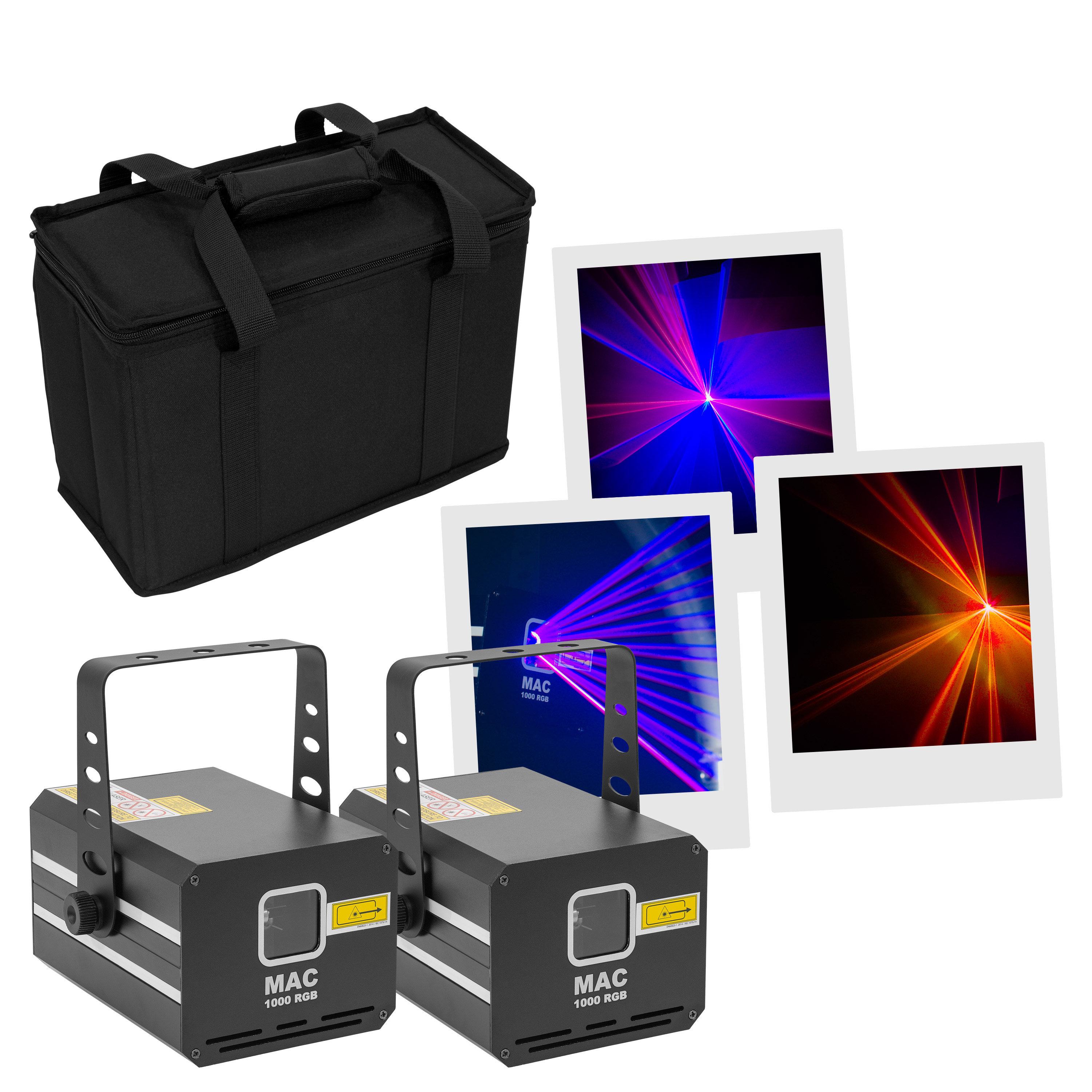 Mac Mah Pack 2x MAC 1000 RGB + Bag