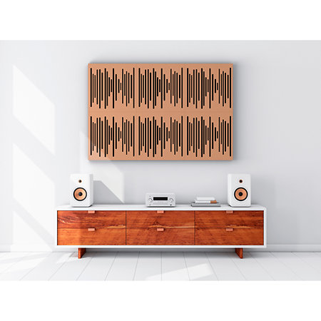 VicPattern Ultra Wavewood MK2 Cherry (lot de 3) Vicoustic