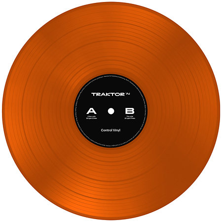 Traktor Control Vinyl Orange Transparent Native Instruments