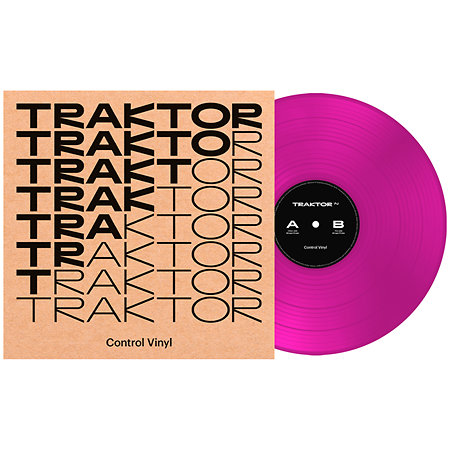 Traktor Control Vinyl Neon Pink Transparent Native Instruments