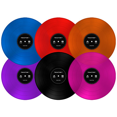 Traktor Control Vinyl Neon Pink Transparent Native Instruments