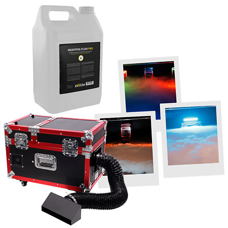 Pack HeavyFog 2000c + HeavyFog Fluid PRO 5L Evolite