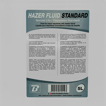Pack Hazer 2000 + Hazer Fluid Standard 5L BoomTone DJ